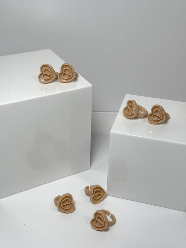 Beige Glue Rings